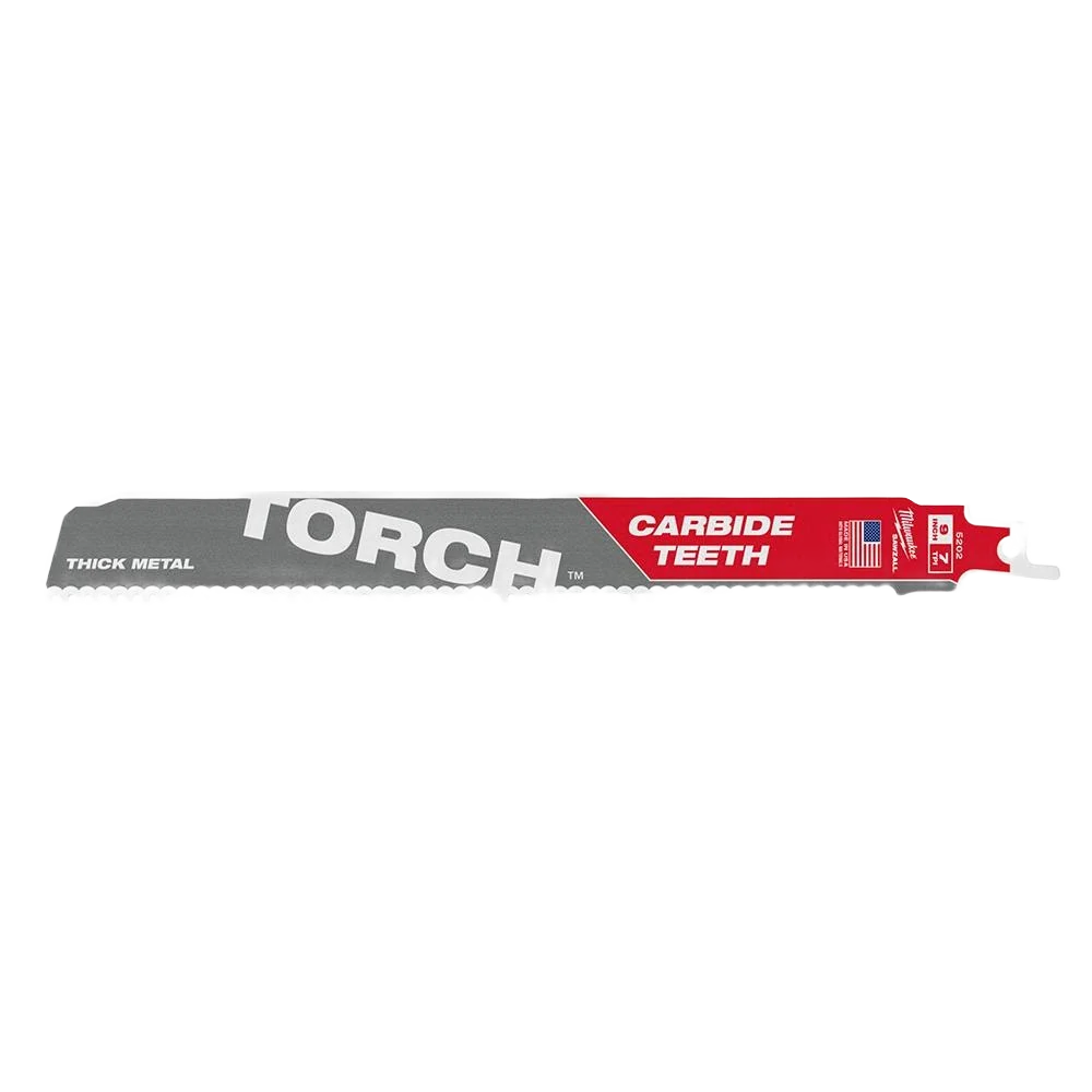 Quality Milwaukee SAWZALL® TORCH™ 9 8-TPI Carbide Blade Relaxed