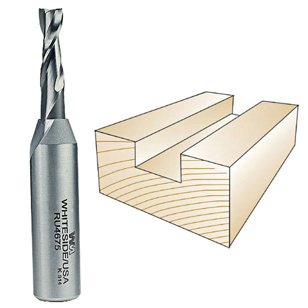 Flexible Whiteside Spiral Upcut Bit 1 2 in. SH x 1 4 in. CD x 3 4 in. CL Certified