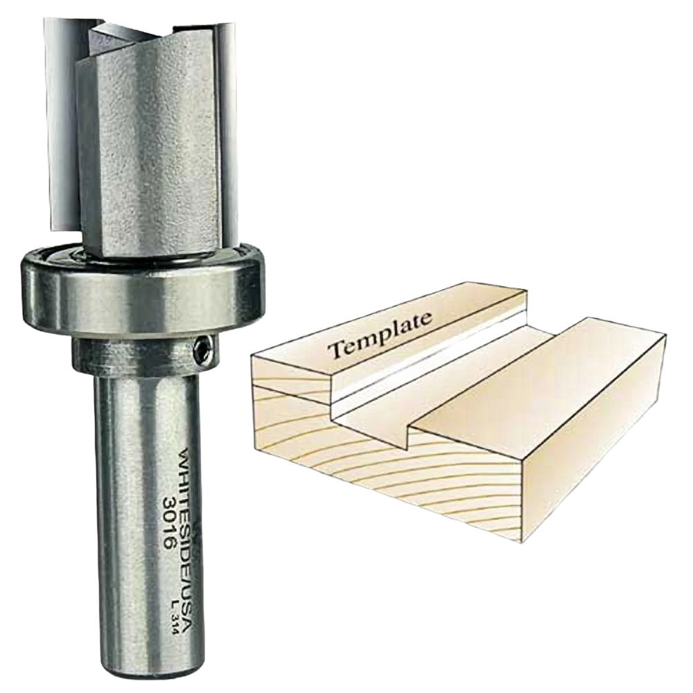 Premium Whiteside Template Bit 1 2 in. SH x 1-1 8 in. CD x 1 in. CL Exclusive