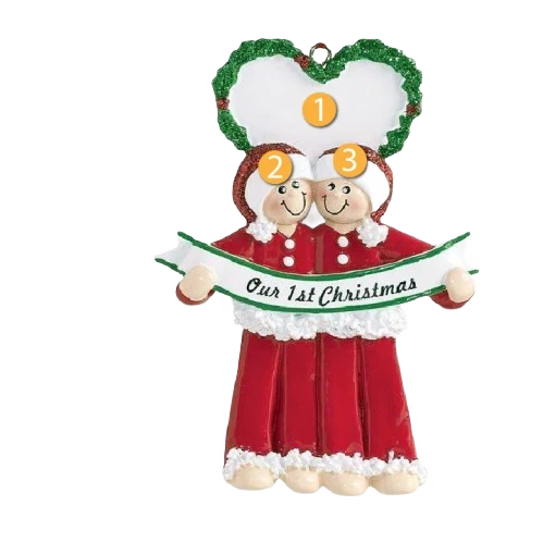 Innovative Rudolph Me Personalized Male Couple Christmas Love Ornament Superior