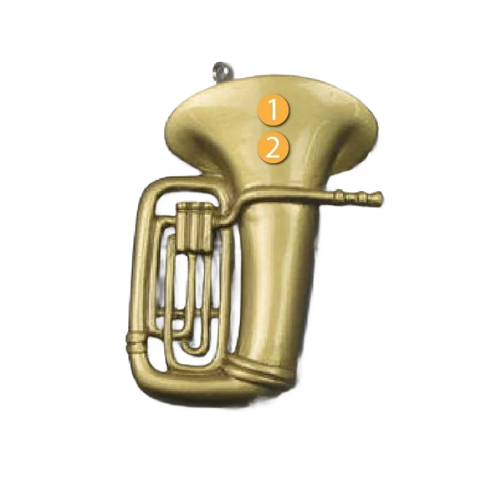 Comfortable PolarX Personalized Tuba Ornament Consistent