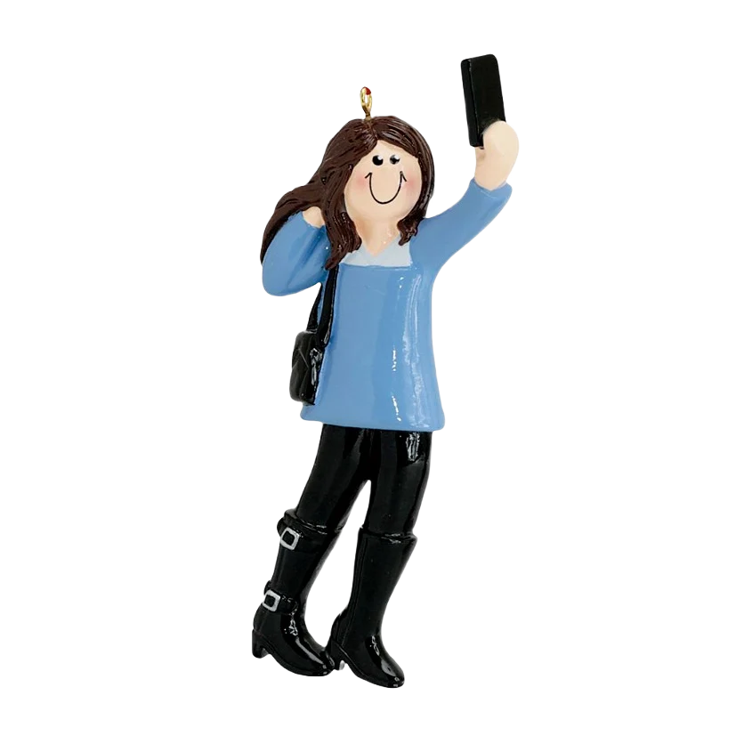 Advanced Rudolph Me Personalized Female Selfie Ornament Trusted