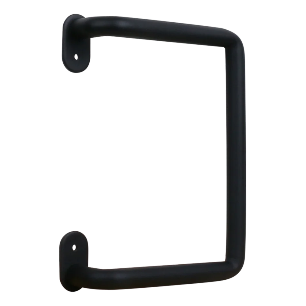 Solid National Hardware 8 Matte Black Troy Interior Barn Door Pull Casual