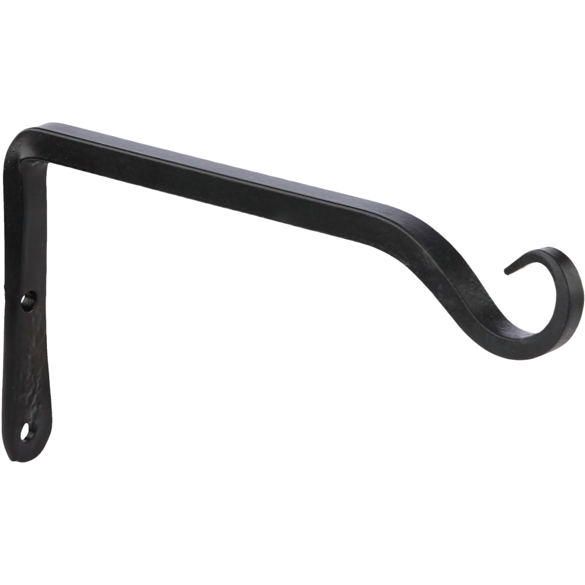 Carefully Designed Panacea Black Powder-Coated Straight Wrought Iron Hanging Plant Bracket 6 Pure