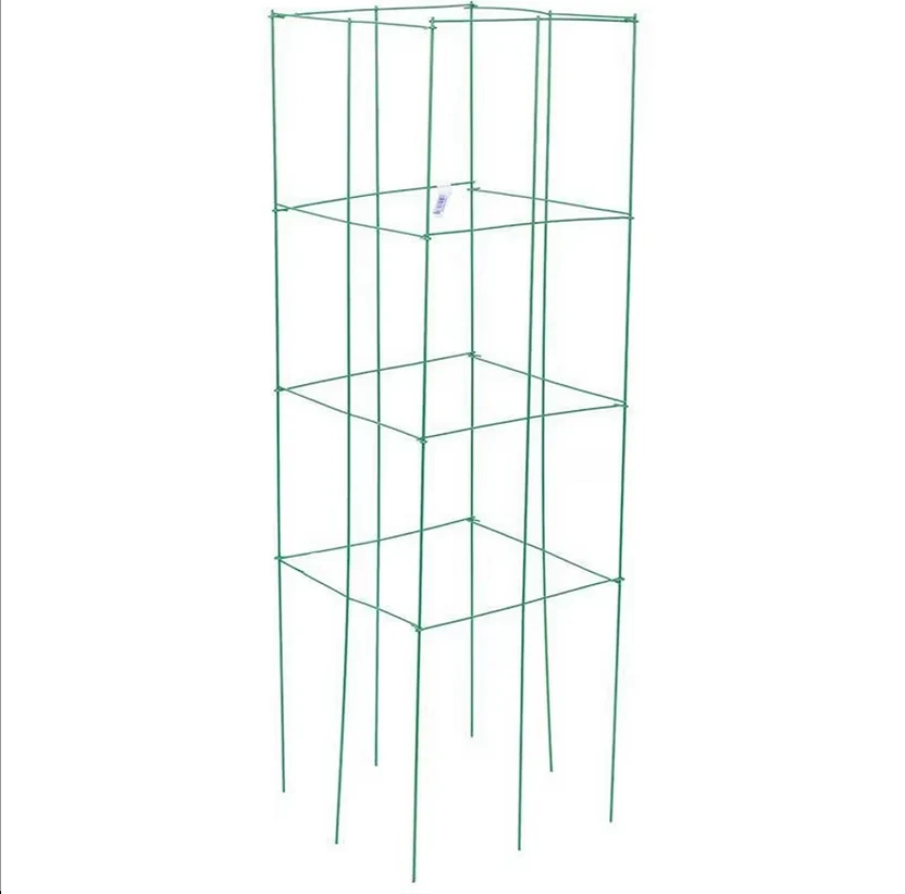 Detailed Panacea Products Heavy Duty 4 Panel Green Tomato Tower Cage Clean