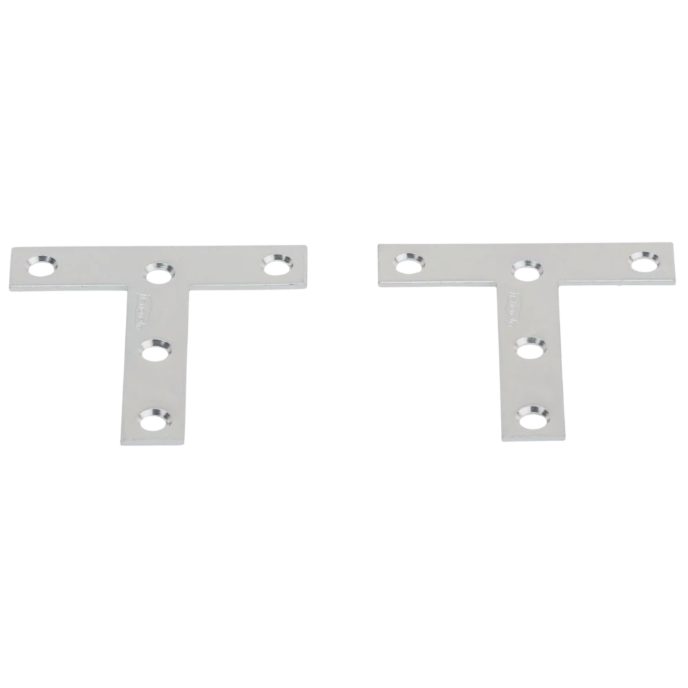 Safe National Hardware 3 x 3 Zinc T-Plate 2-Pack Long-Lasting