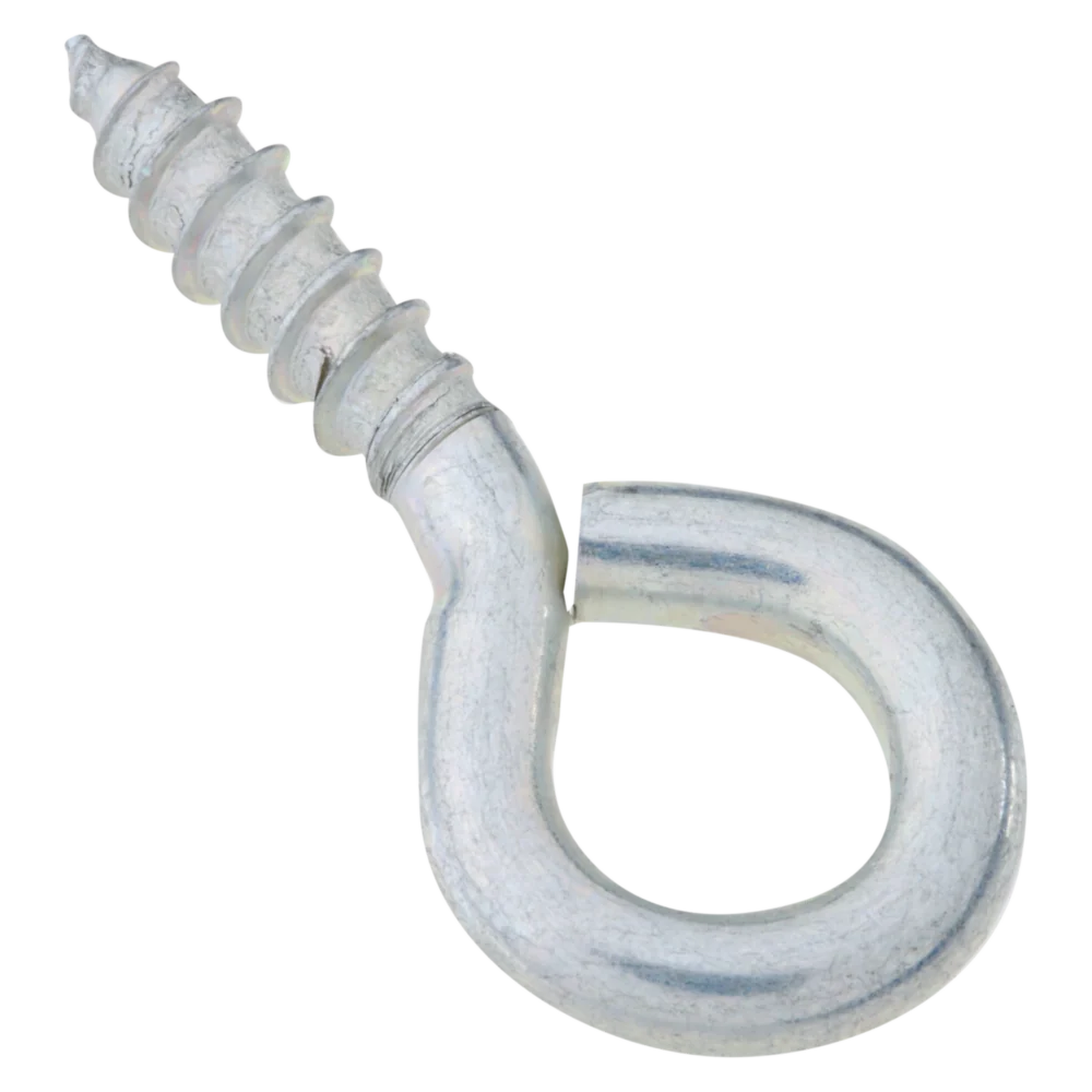 Professional National Hardware 104 Zinc Medium Screw Eye 3 Ct. Versatile