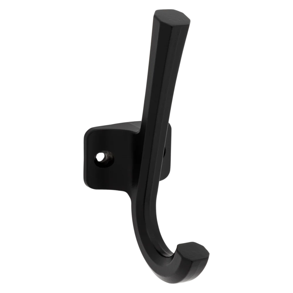 Prestigious National Hardware Powell 4-5 16 Matte Black Angled Hook Authentic
