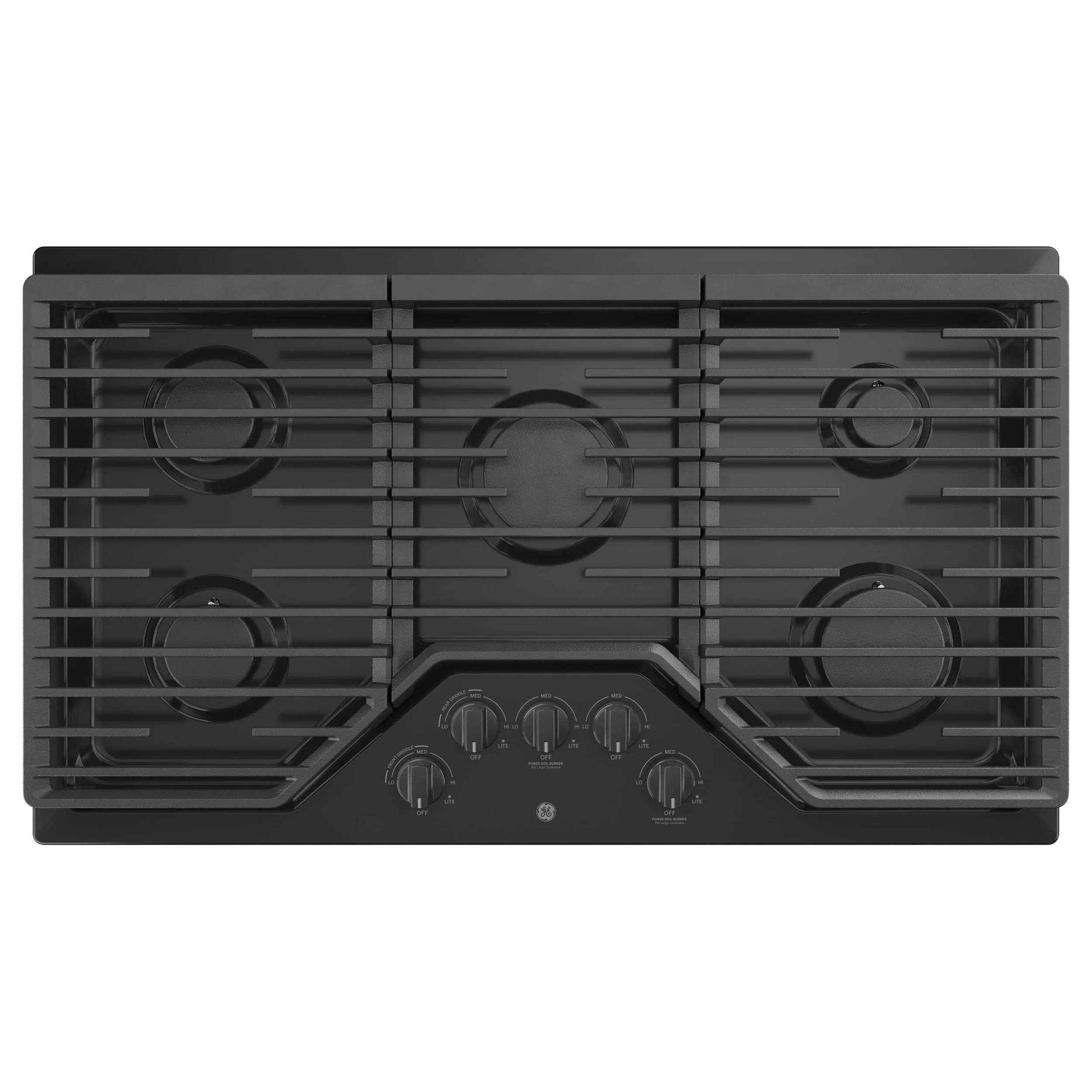 Pure GE® 36 Built-In Gas Cooktop with 5 Burners and Dishwasher Safe Grates Trusted
