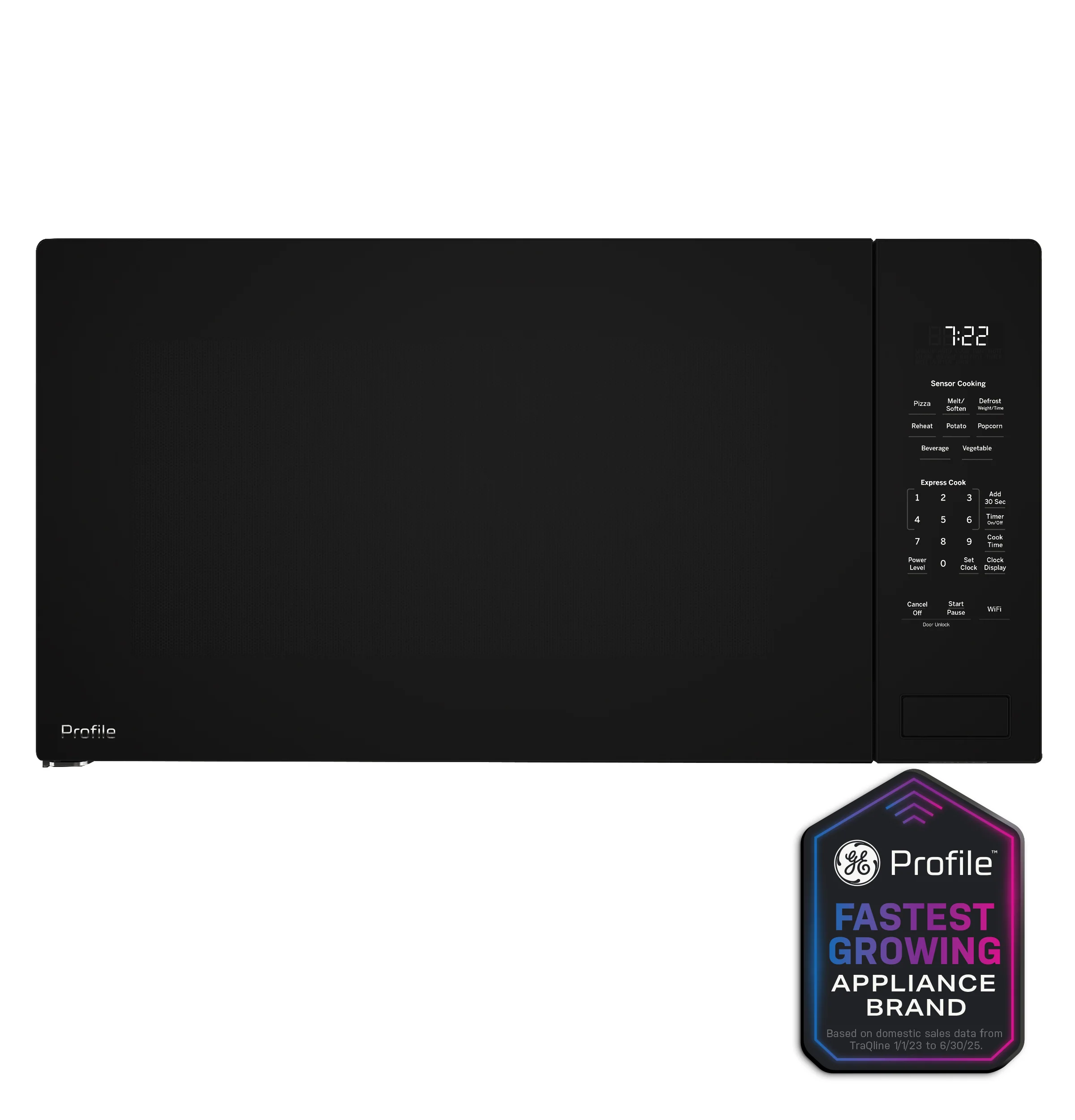 Expertly Made GE Profile™ 2.2 Cu. Ft. Built-In Sensor Microwave Oven Stylish