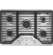 Official GE® 30 Built-In Gas Cooktop with 5 Burners and Dishwasher Safe Grates Excellent