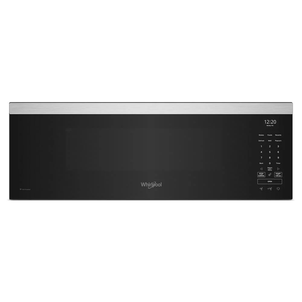 Expertly Made 1.1 cu. ft. Smart Low Profile Microwave Hood Combination with 450 CRM 4-Speed Venting Elegant