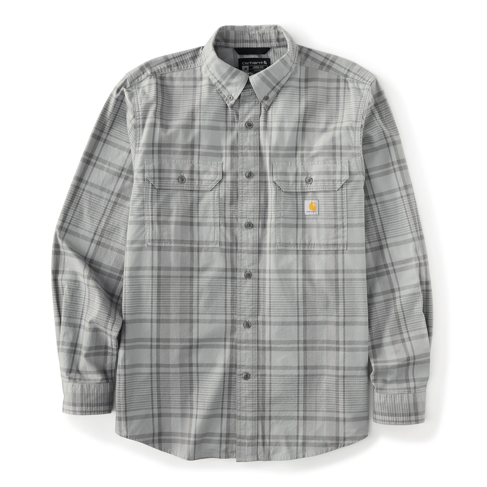 Eco-Friendly Carhartt Men’s Fort Loose Long Sleeve Plaid Shirt Reusable