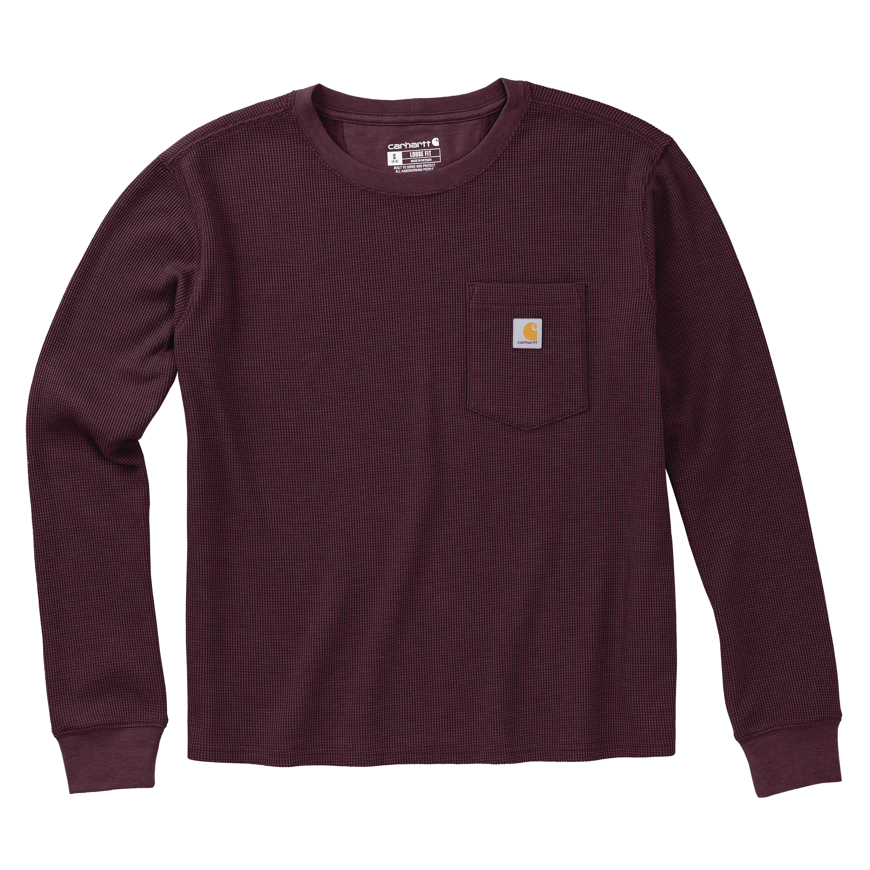 Professional Carhartt Women’s Waffle Knit Loose Long Sleeve T-Shirt Official