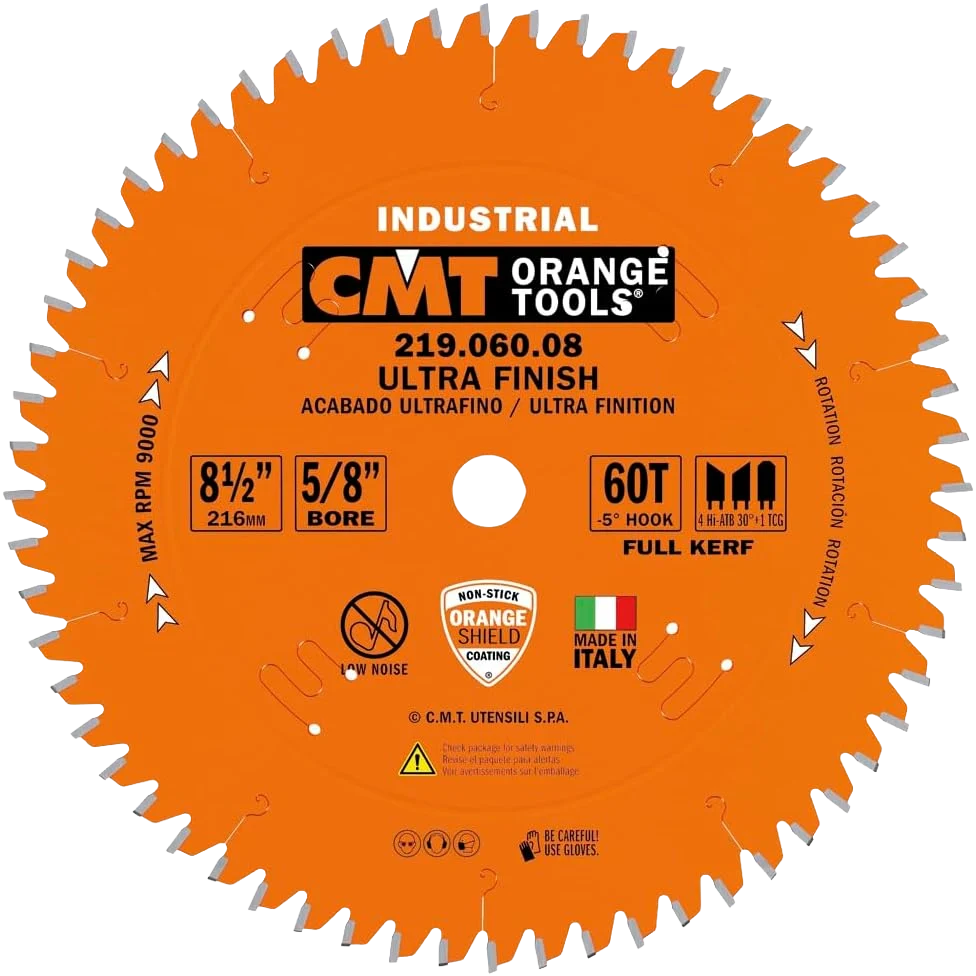 Modern CMT Orange Tools 8-1 2 60T Ultra Finish Sliding Compound Saw Blade Selected