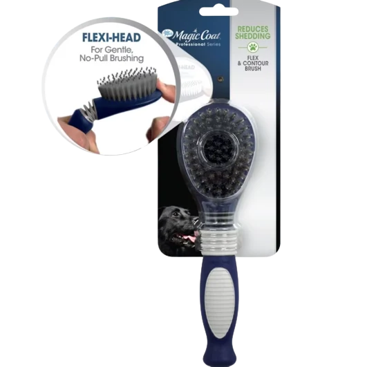 Contemporary Four Paws Flexi-Head Bristle Brush Long-Lasting