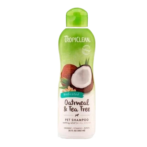 Outstanding TropiClean Oatmeal Tea Tree Medicated Pet Shampoo 20 oz. Elegant