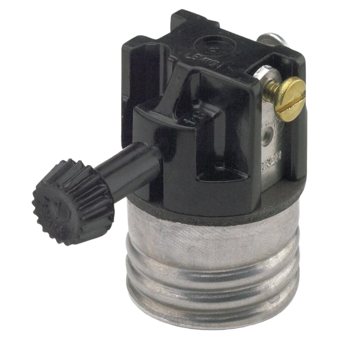 Next-Generation Leviton Black Turn-Knob Medium Base Phenolic 3-Way Interior Lamp Socket Top-Quality