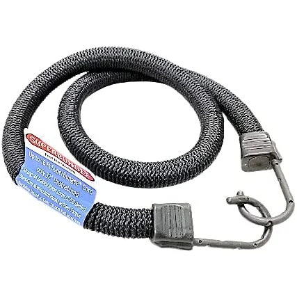 Convenient SuperBungee Black Braided Bungee Cord 32-In. Smooth