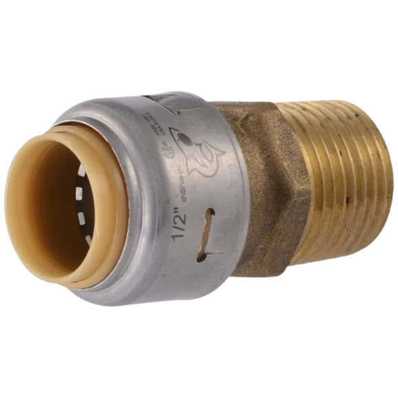 Genuine SharkBite Max 1 2 x 1 2 MNPT Push-to-Connect Brass Male Adapter Verified