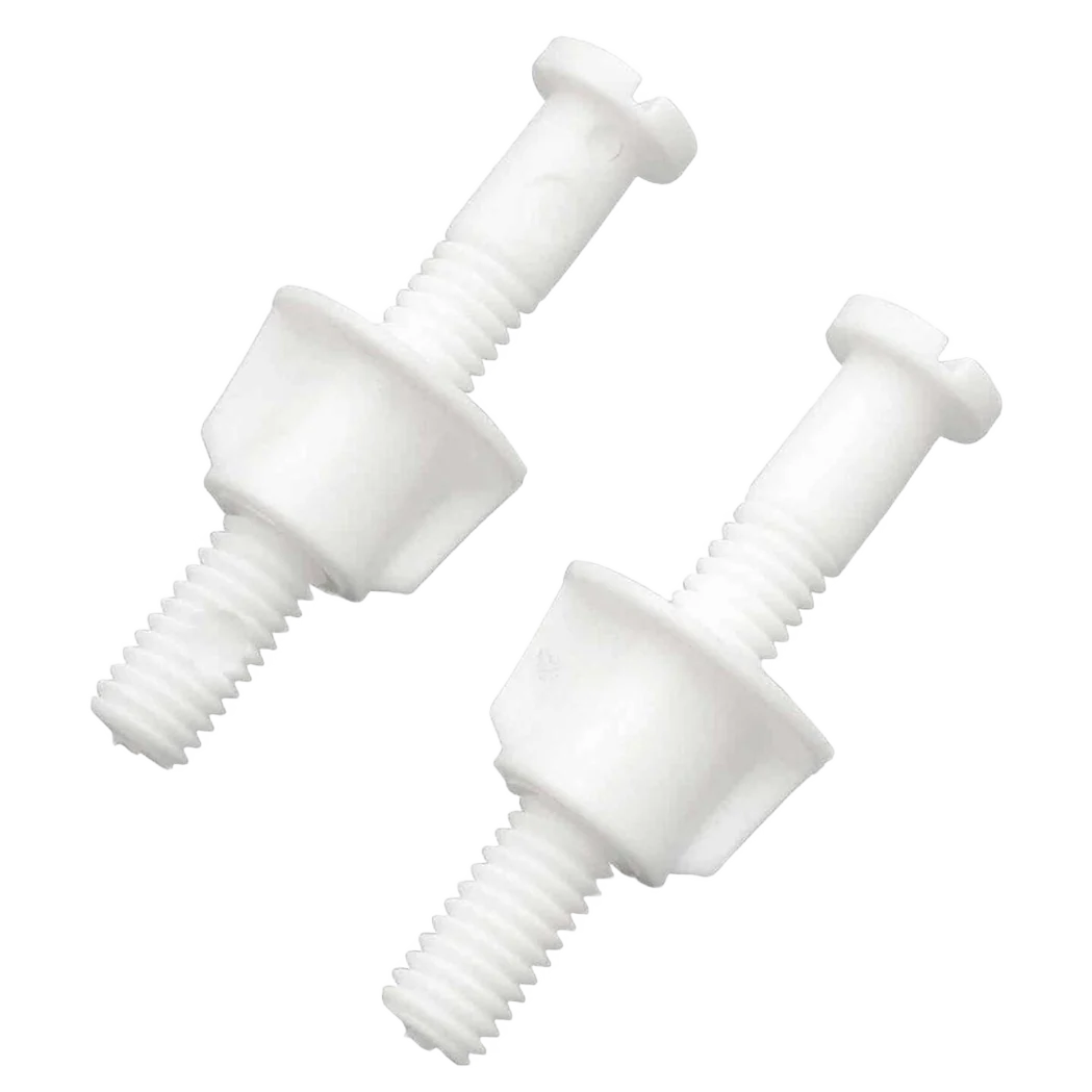 Modern Do it White Plastic Toilet Seat Hinge Bolt 3 8 x 2-1 2 in. Relaxed