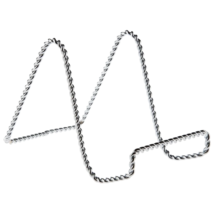 Contemporary Tripar 4 in. Chrome Twisted Wire Stand Refined