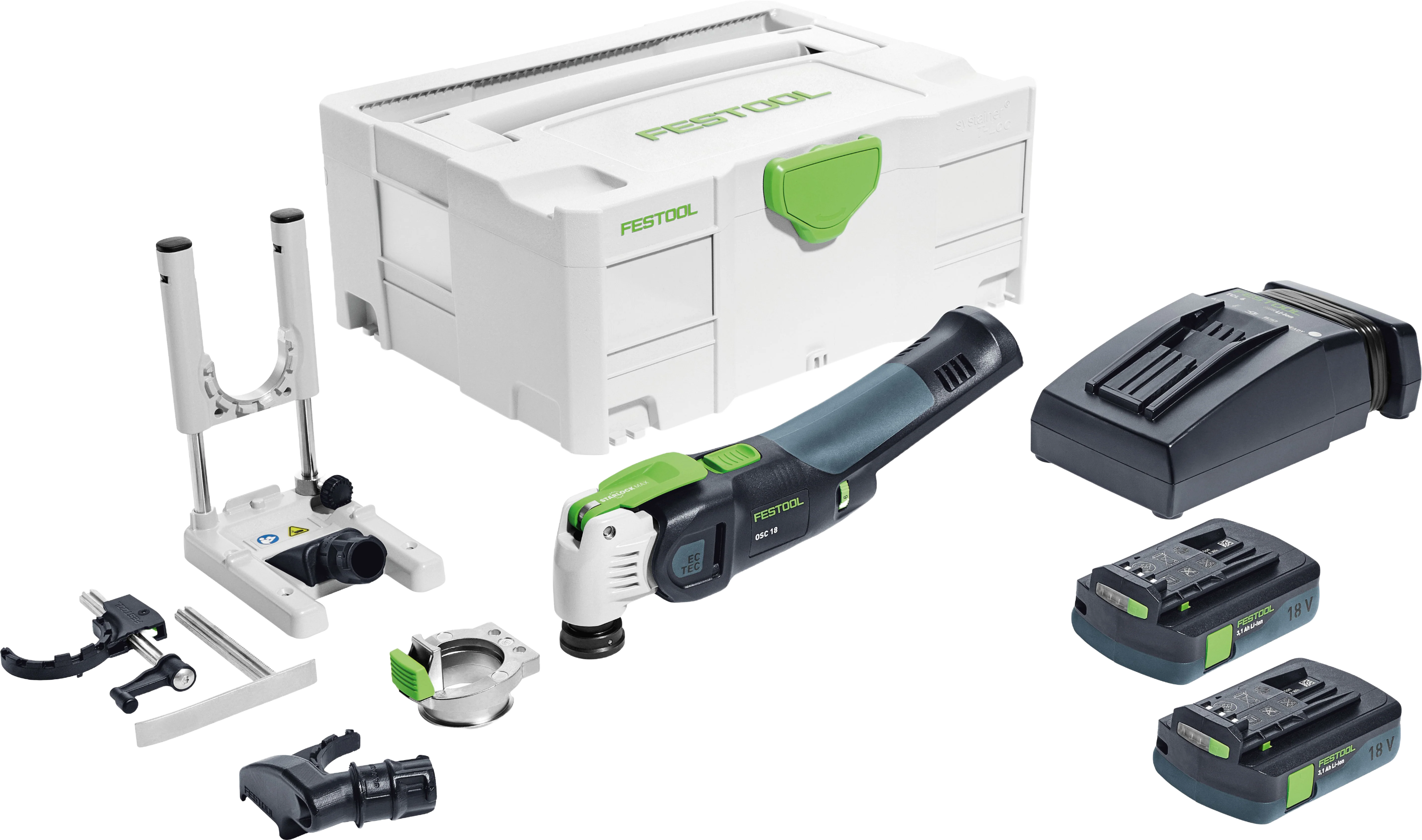 Durable Festool 576590 Cordless Oscillator Vecturo OSC 18 HPC 4.0 EI-Set Pure