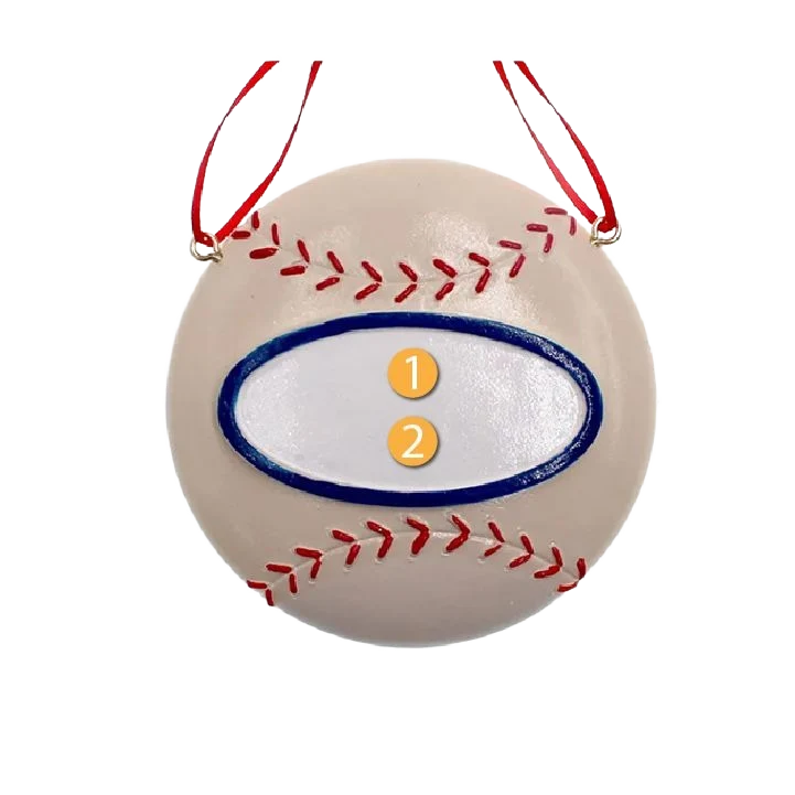 Trusted Kurt S. Adler Personalized Baseball Ornament Elegant