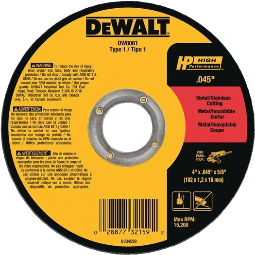 Fashionable DEWALT 6 x 7 8 High Performance Type 1 Metal Cutting Wheel Original Design