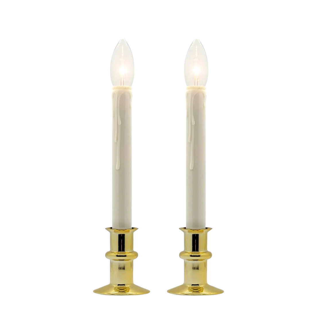 Eco-Friendly Celestial Lighting Brass Window Candle 2 Pack High-End