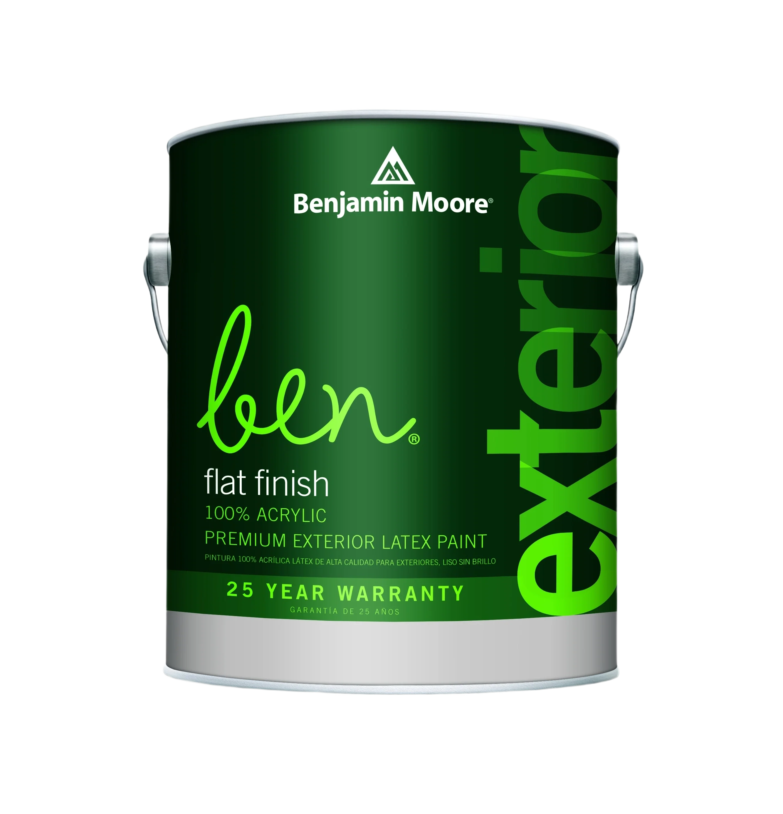 Professional Benjamin Moore Ben 2X Flat Finish Tintable Exterior Paint 1 Gallon Durable