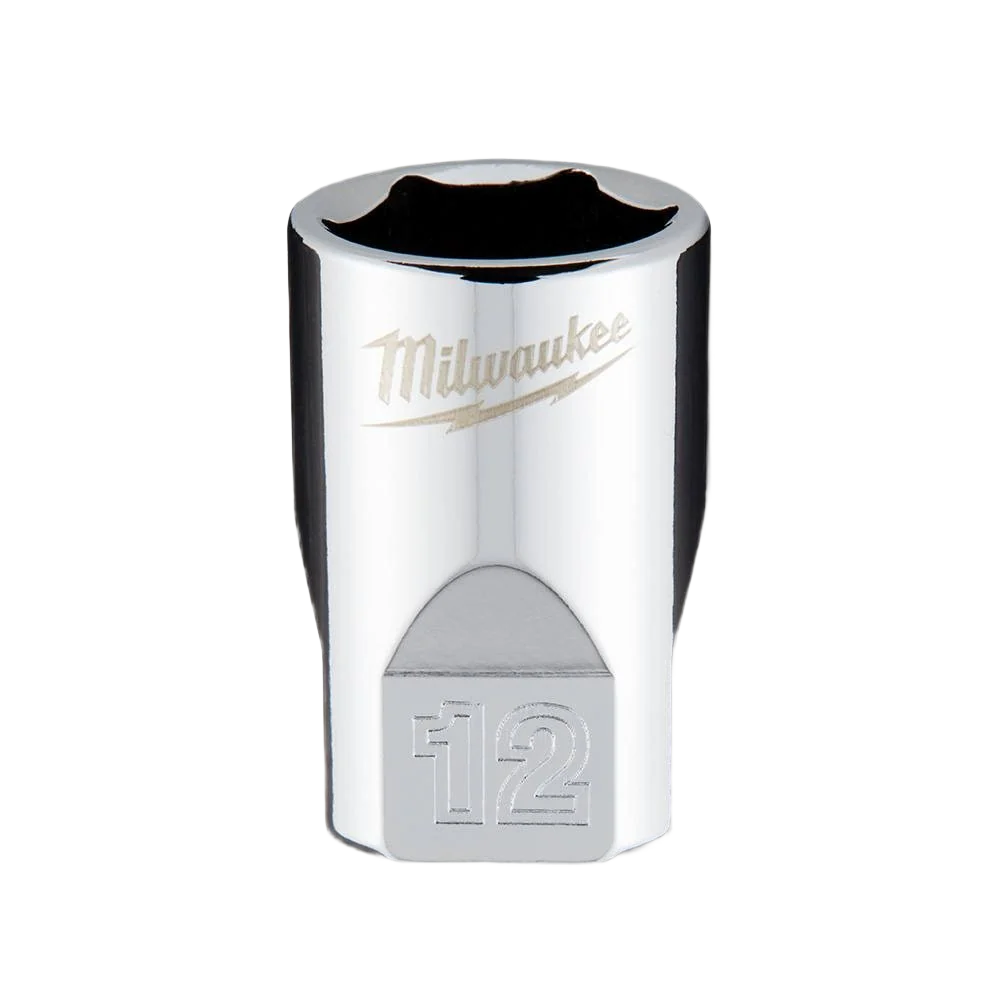 Detailed Milwaukee 1 4 Drive 12-mm Socket w FOUR FLAT™ Sides Elite