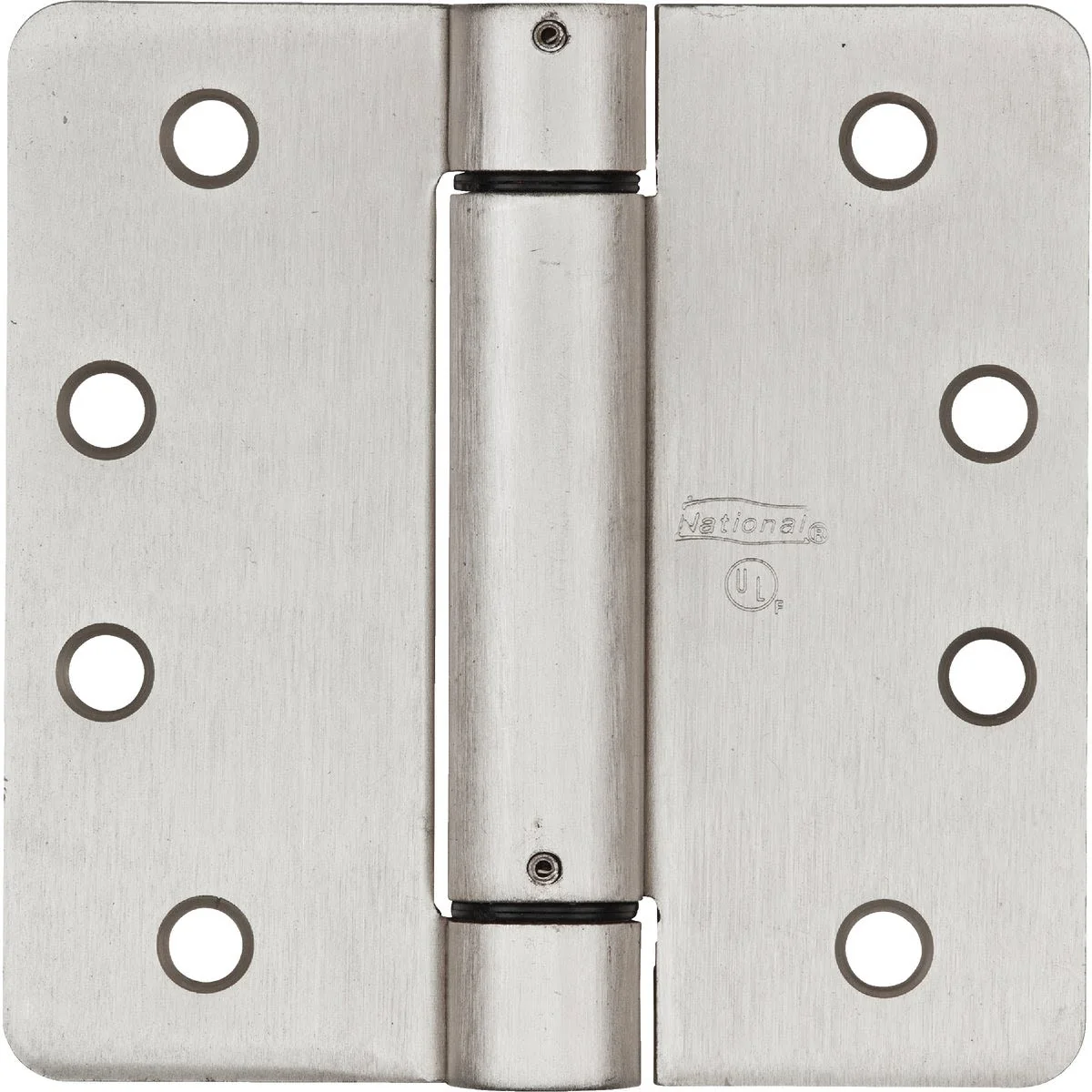 Trusted National Hardware 4 Satin Nickel 5 8 Radius Spring Door Hinge Smooth