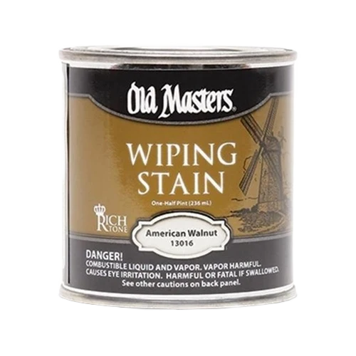 Durable Old Masters American Walnut Oil Base Wiping Stain 1 2 Pint Innovative