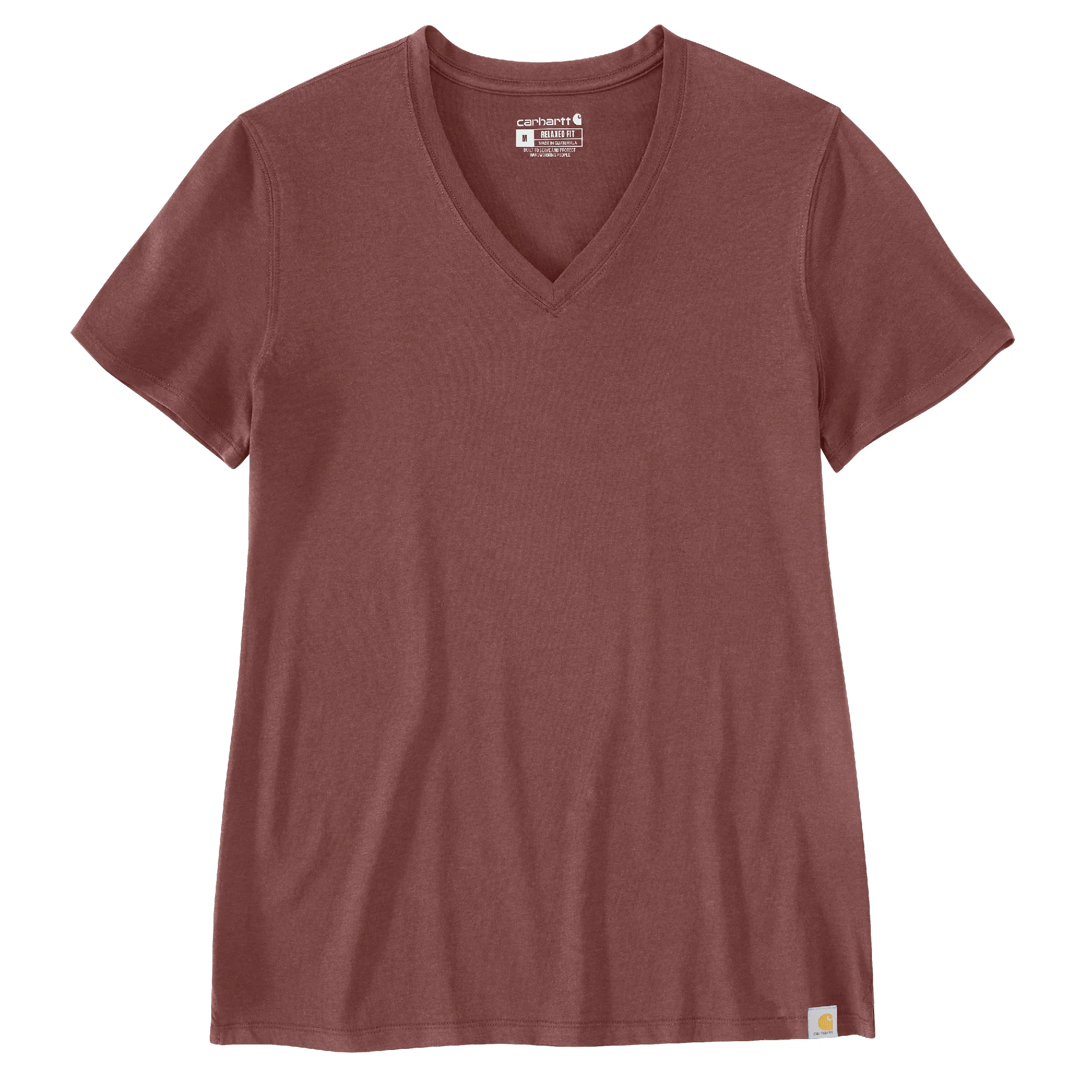 Comfortable Carhartt Women’s XL Apple Butter V Neck Short Sleeve Shirt Modern