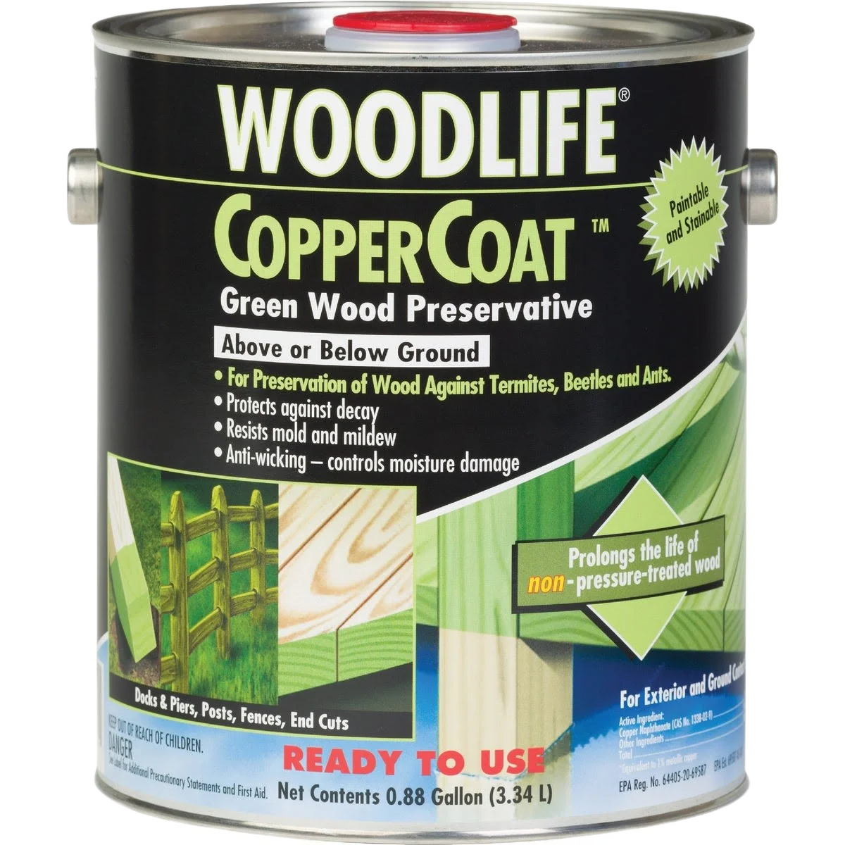 Luxury Woodlife Coppercoat Green Wood Preservative 1 Gallon Crafted