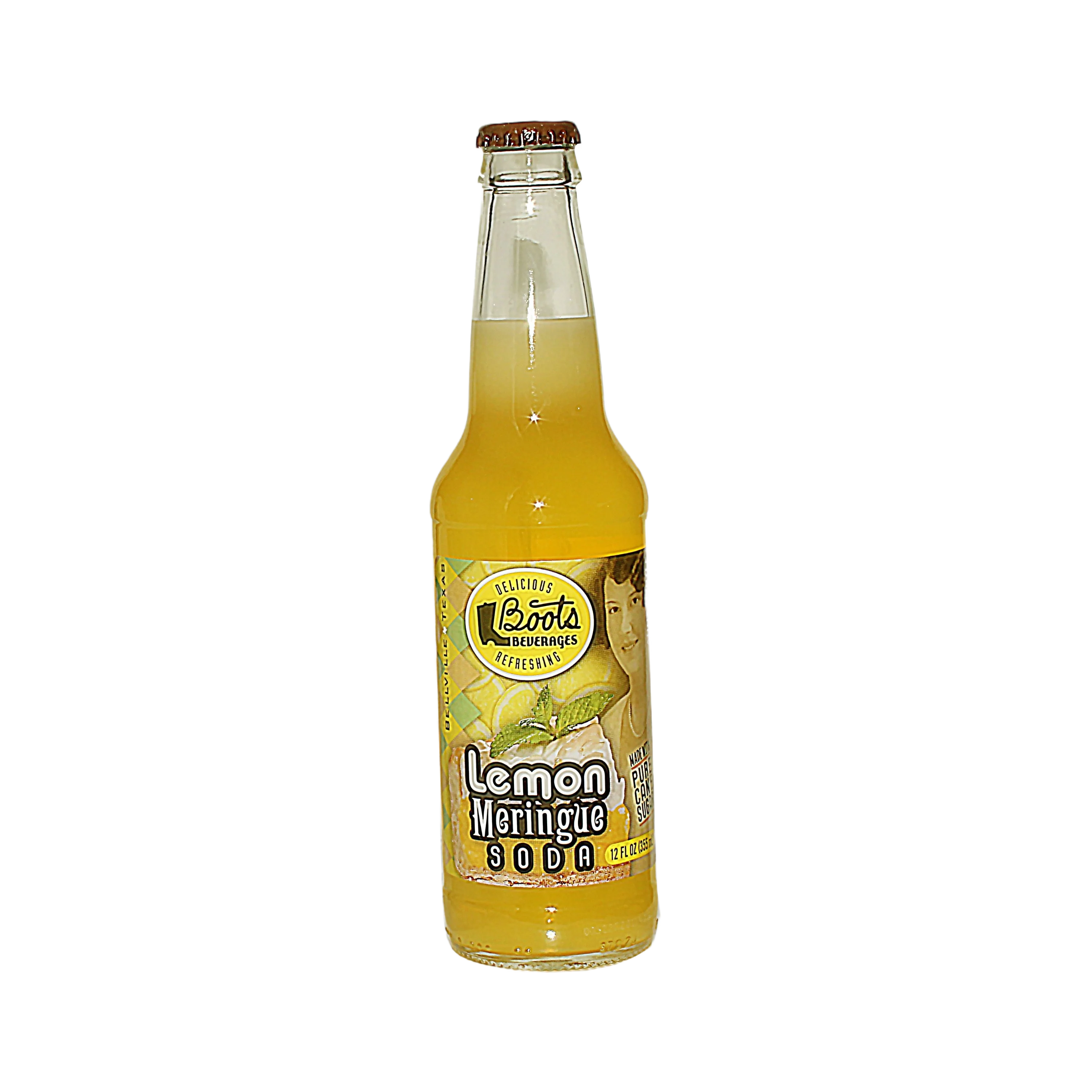 Relaxed Boots Lemon Meringue Soda 12 oz. Original