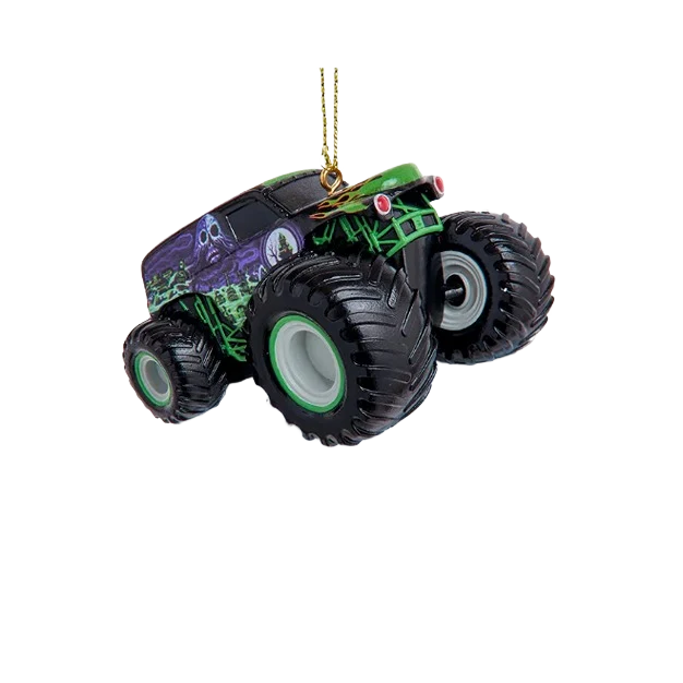High-Grade Kurt S. Adler Personalized Monster Jam Grave Digger Ornament First-Class