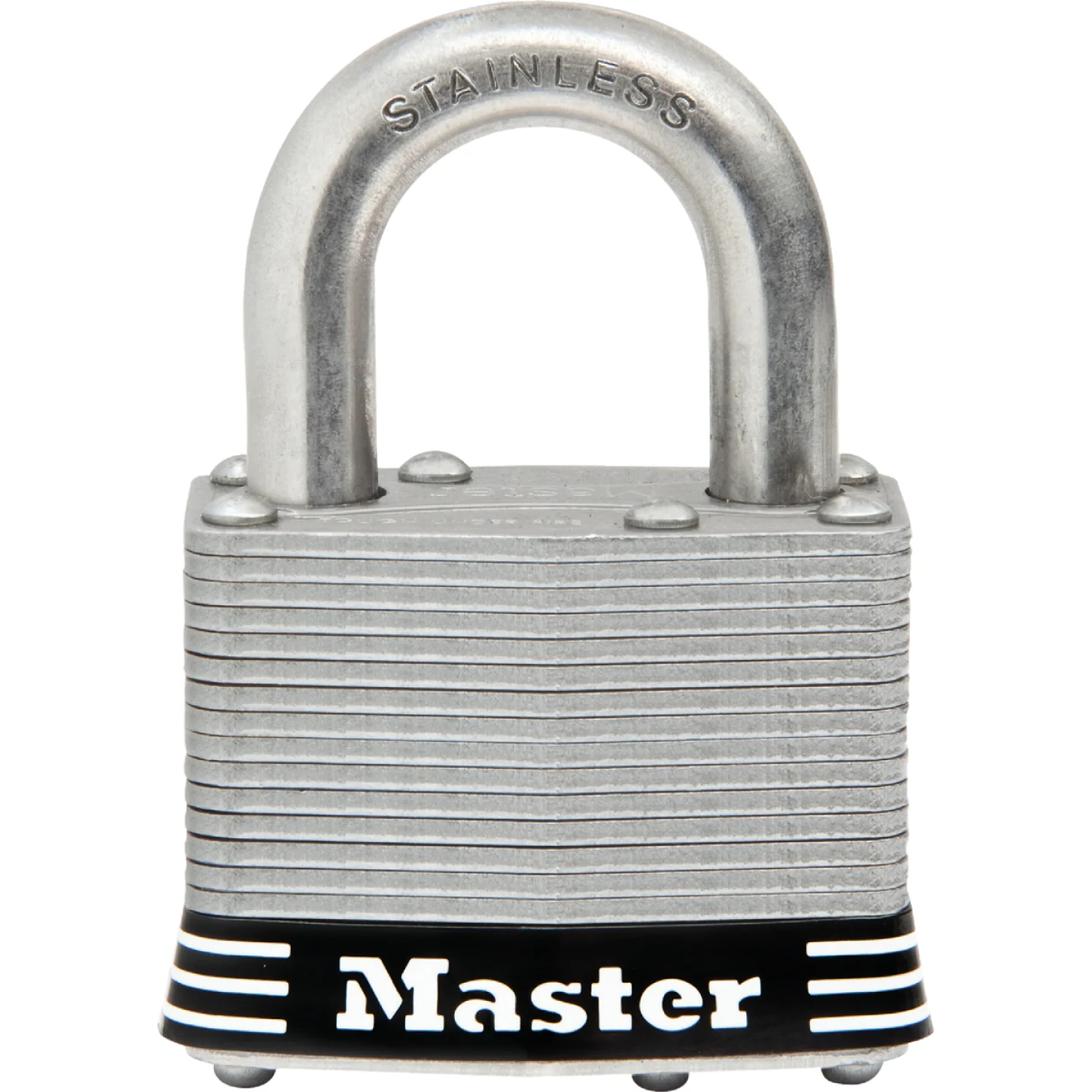 Secure Master Lock 2 in. Laminated Stainless Steel Keyed Padlock 1 in. Shackle Expertly Made