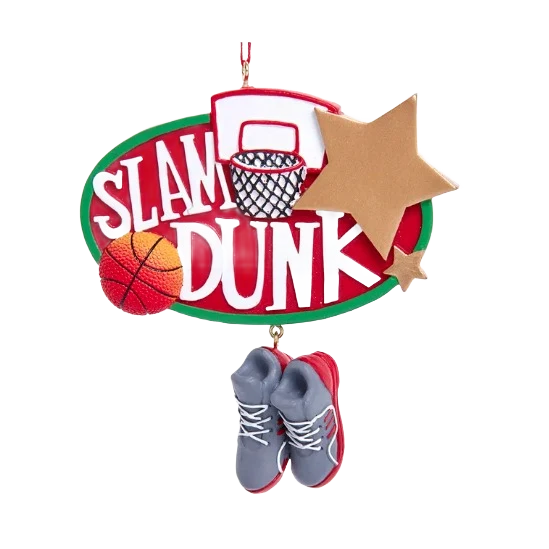 Sustainable Kurt S. Adler Personalized Basketball Slamdunk Ornament Functional