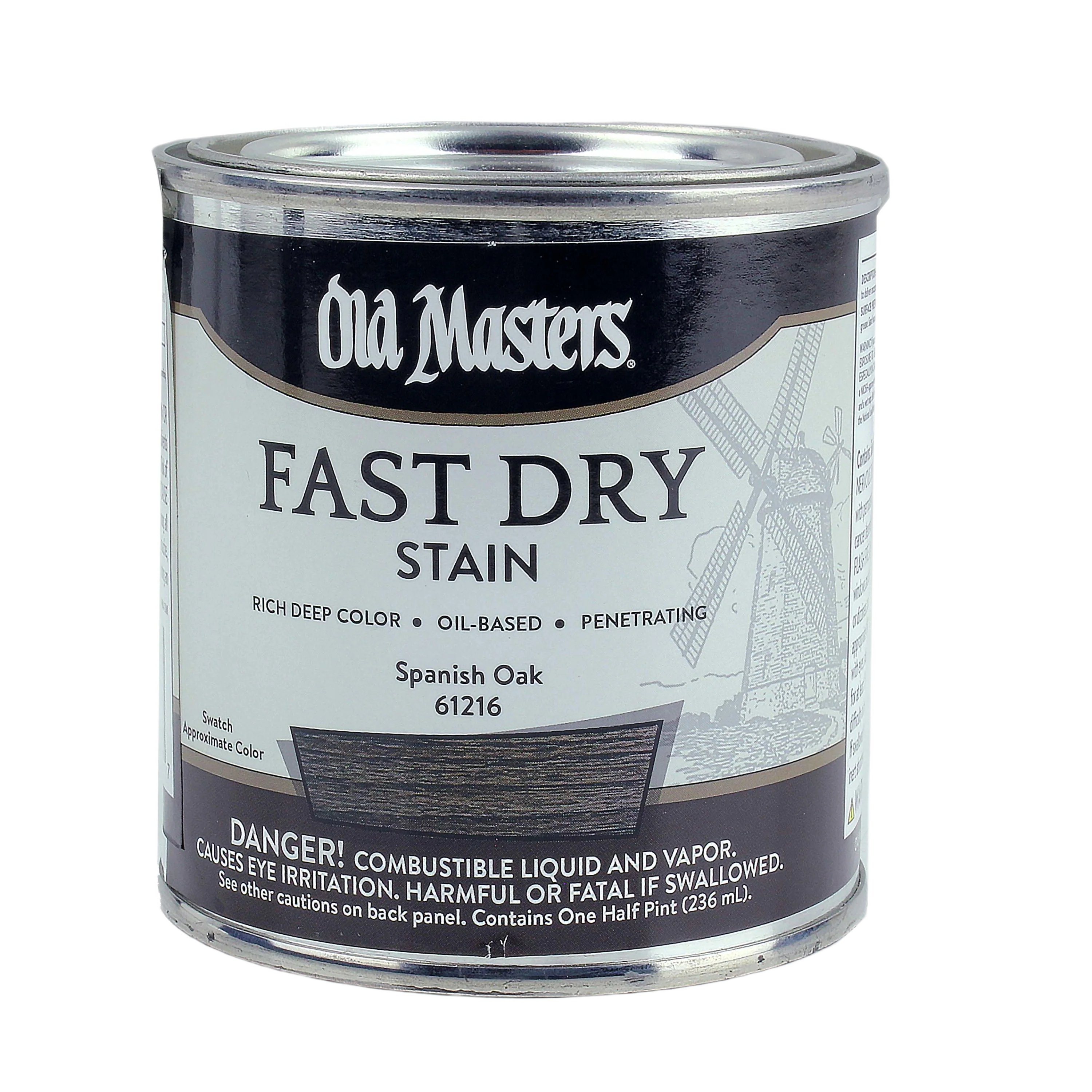 Original Old Masters Spanish Oak Fast Dry Stain 1 2 Pint Pure