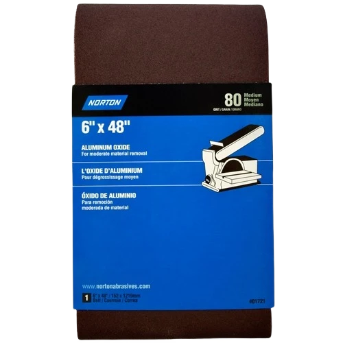 High-Grade Norton 6 x 48 Belt 50-Grit Each Superior