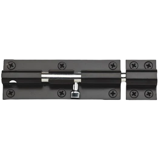 Modern National Hardware 6 Black Heavy Barrel Bolt Traditional