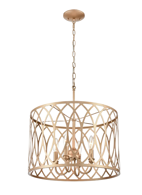 Healthy Millennium Lighting 4 Fixture Gold Arelyn Light Pendant Elegant