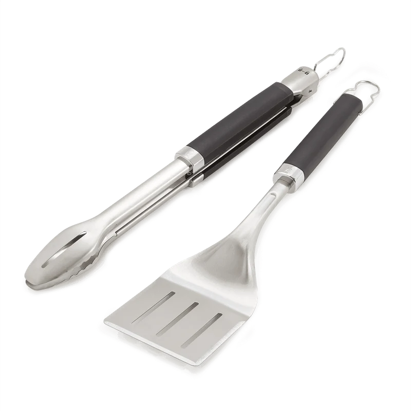 Effective Weber Precision Grill Tongs Spatula Set Soft