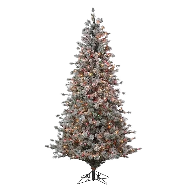 Effective nVision Frosted Sugar Plum Pine Clear SmartLit Incandescent Tree 4.5 ft. Trendy