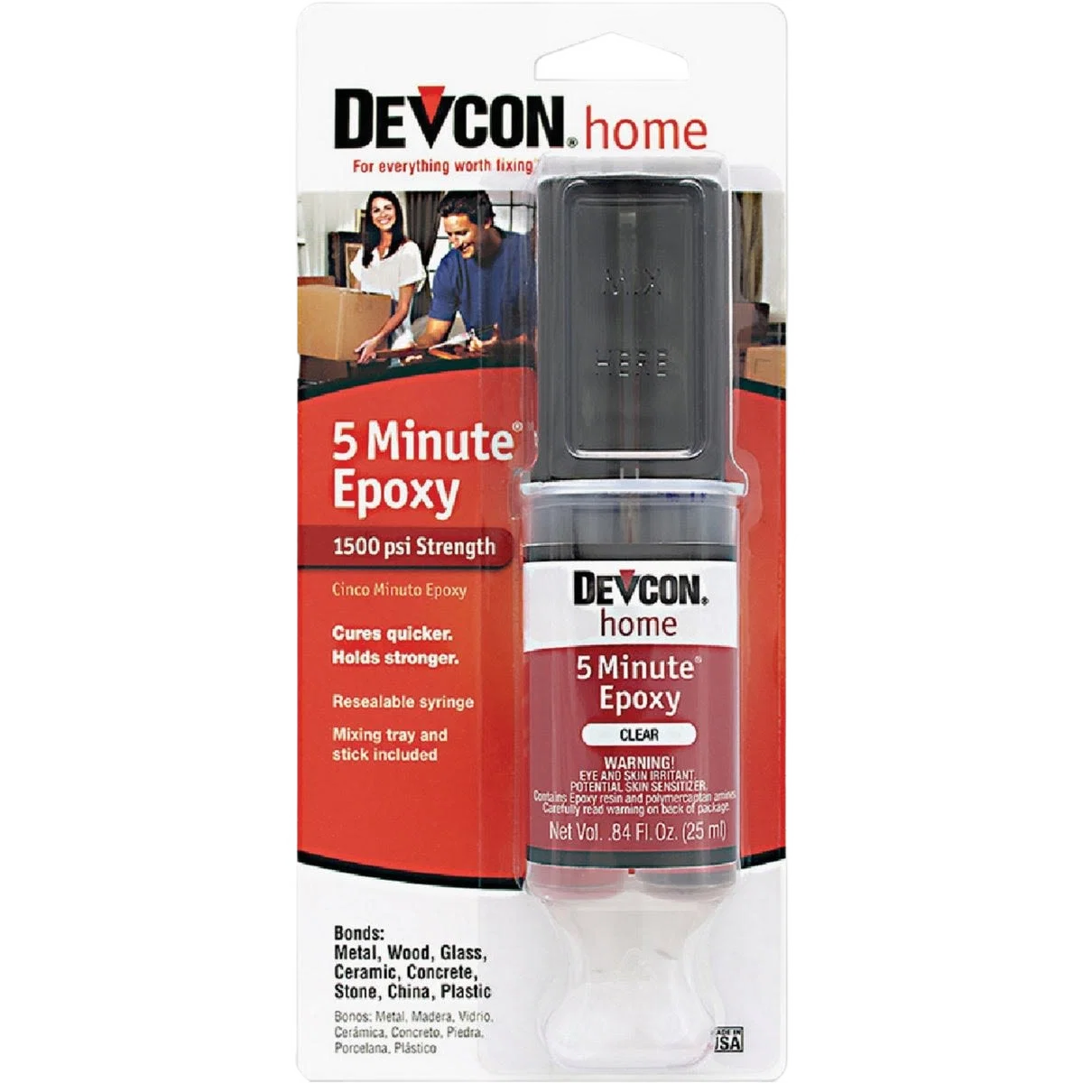 First-Class Devcon 5 Minute Epoxy Syringe 1 oz. Selected