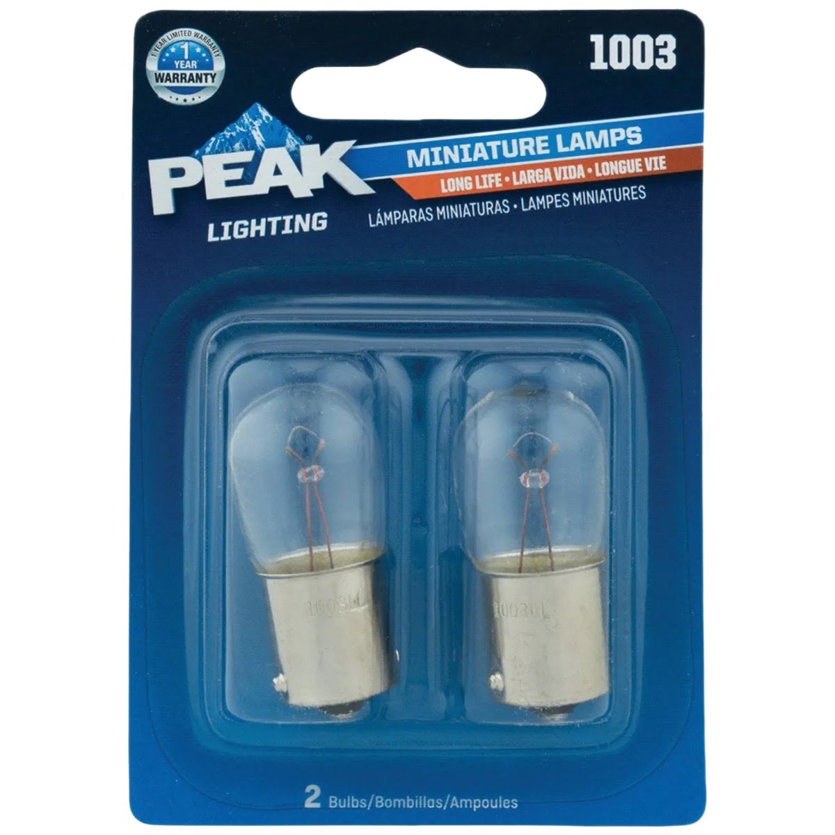 Contemporary PEAK 1003 12.8V Miniature Automotive Light Bulb 2-Pack Sophisticated