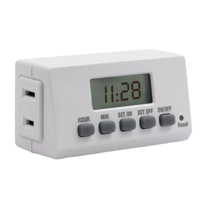 Fine Crafted Prime Wire Cable EZ-Set 24-Hour Digital Timer Pure