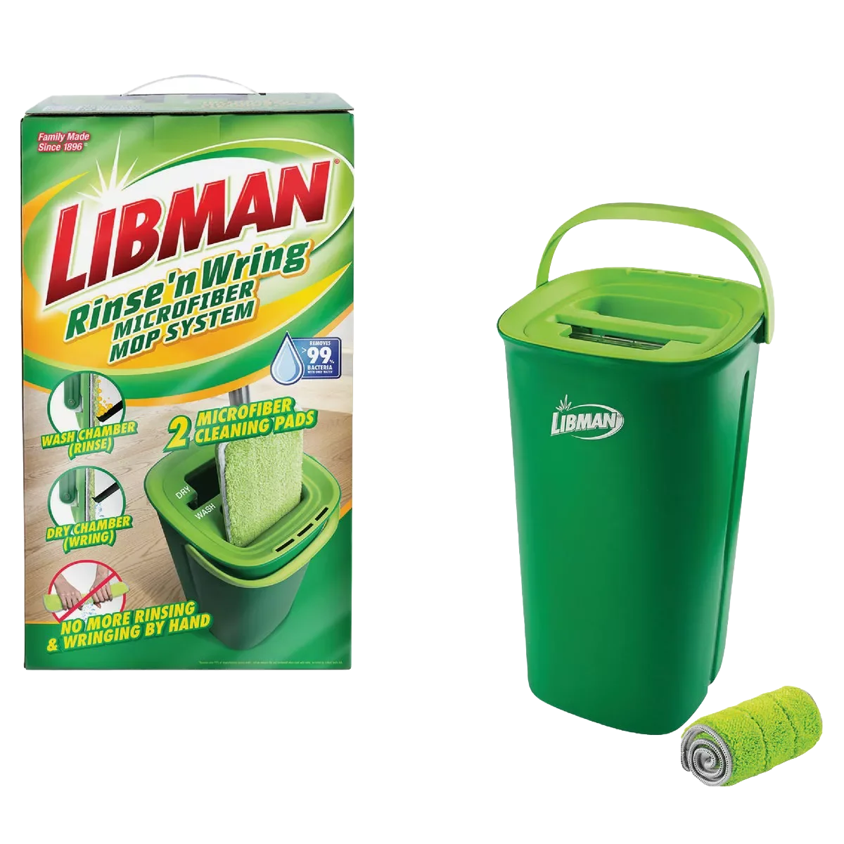 High-Quality Libman Rinse N’ Wring Microfiber Mop System Verified